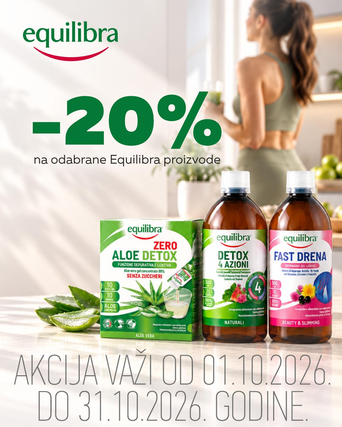 20% popusta na odabrane Equilibra proizvode. 20% popusta na odabrane Equilibra proizvode.